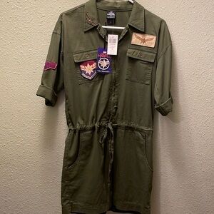 Halloween!!Captain Marvel Jumpsuit! Perfect!